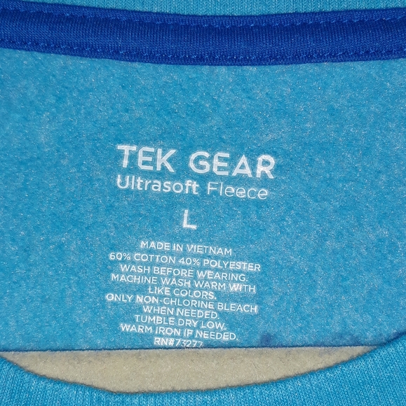 Tek Gear Ultrasoft Wicking Sweatshirt Size L - Picture 3 of 4